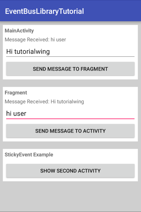 Android Eventbus Library Tutorial With Example Tutorialwing Android Eventbus Library Tutorial With Example Tutorialwing